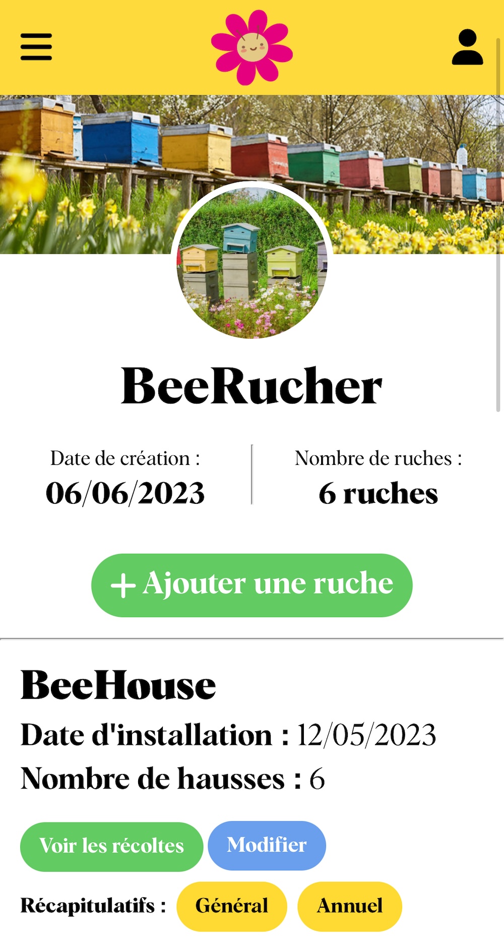 Capture d'écran du site Beetrav